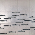 Cinque acciughe al quadrato - 254x186cm